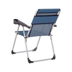 Katlanabilir Piknik ve Kamp Sandalyesi - Bardaklıklı - Rock - Safir (A-30)