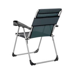 4 Adet Katlanır Kamp Sandalyesi ve Masa Seti - Rock - Haki - Bardaklıklı - 140 KG