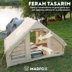Şişme Çadır - Baca Çıkışlı - Madfox - Bigless Glamping Cotton Inflatable