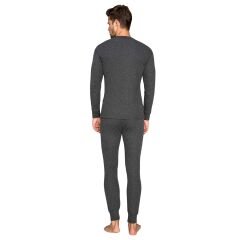 Yetişkin Termal İçlik Set - Thermoform - Soft Unisex - Antrasit