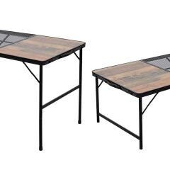 Katlanabilir Ahşap Kamp Masası - Izgaralı - Madfox Eazy - 547210