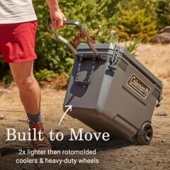 Soğutucu Buzluk - Coleman - Convoy Wheeled 65 QT Tekerlekli - 61.5 lt-Dark Storm