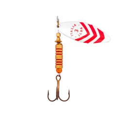 Alabalık Turna Döner Olta Kaşık - Ilba Sergente 60113 - Gümüş/Kırmızı - No:3