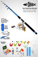 Tam Takım Kıyı Olta Seti - 270cm Kamış 30-60GR / 4000'lik Suppeme Olta Makinesi - Taşıma Çantalı