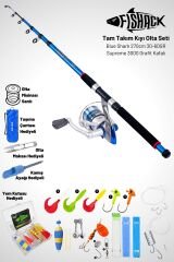 Tam Takım Kıyı Olta Seti - 270cm Kamış 30-60GR / 3000'lik Supreme Olta Makinesi - Taşıma Çantalı