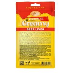 Kedi Ödül Maması - Creamy - Dana Ciğerli - 15 gr 5'li - Delibon