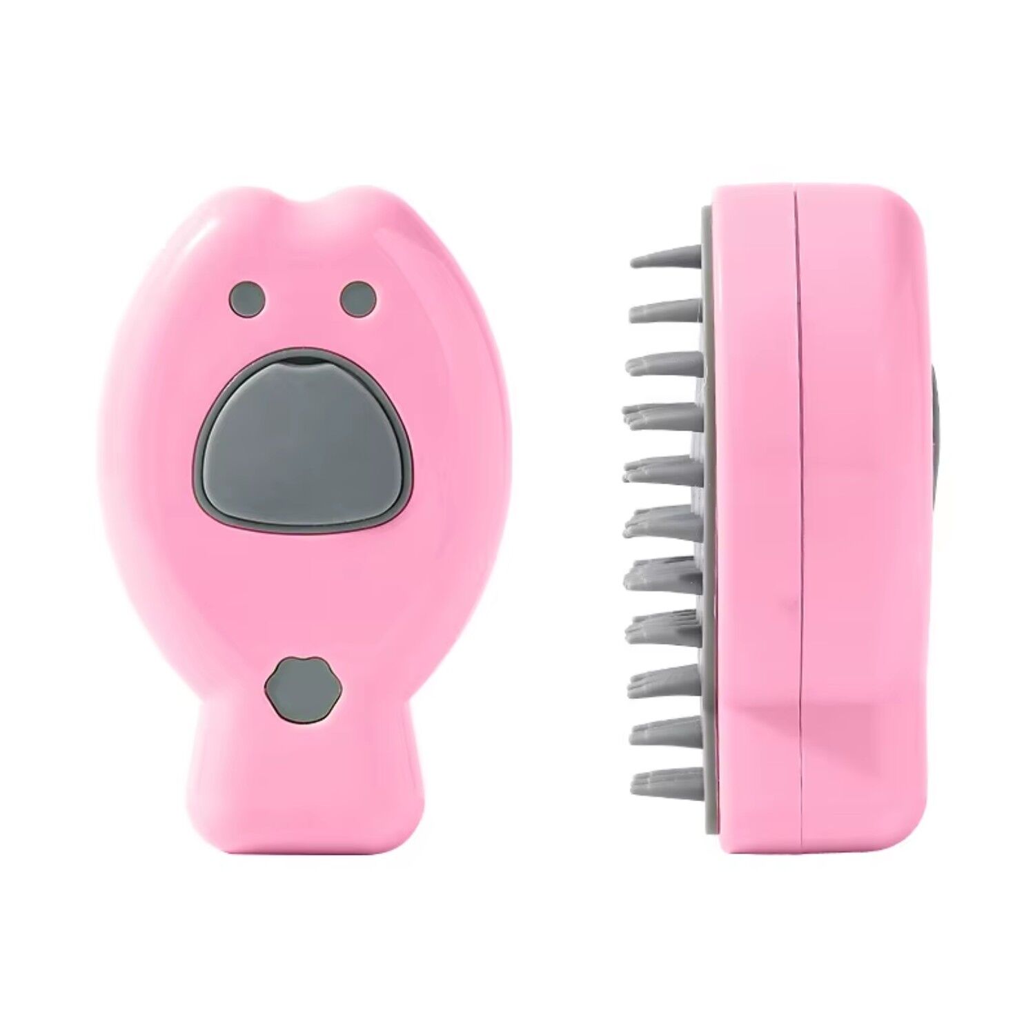 Şarjlı Buharlı Kedi Köpek Tarağı - Yumuşak Silikon Tüy Toplayıcı - Pembe (8675)