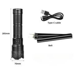 Şarj Edilebilir Zoomlu El Feneri - Wison - 6000 Lümen - 60 Watt