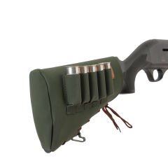 Deri Dipçik Fişekliği - Savage - Haki - 5'li