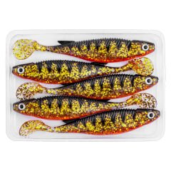 Silikon Sahte Balık - 10g 100mm - Fishack PredatorX - UV Boyalı - Lava