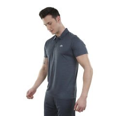 Spor Erkek Polo Yaka Tişört - Hızlı Kuruyan Tişört - Ultra Dry Antrasit (600613)