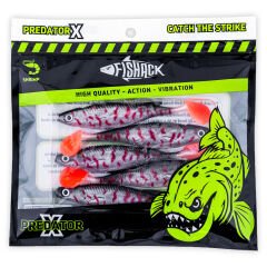 Silikon Sahte Balık - 10g 100mm - Fishack PredatorX - UV Boyalı - Venom