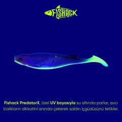 Silikon Sahte Balık - 10g 100mm - Fishack PredatorX - UV Boyalı - Blade