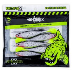 Silikon Sahte Balık - 10g 100mm - Fishack PredatorX - UV Boyalı - Blade