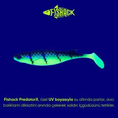 Silikon Sahte Balık - 10g 100mm - Fishack PredatorX - UV Boyalı - Radar