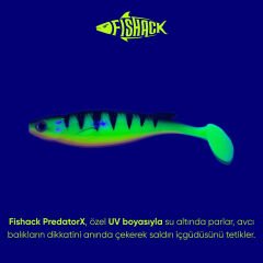 Silikon Sahte Balık - 10g 100mm - Fishack PredatorX - UV Boyalı - Twitch