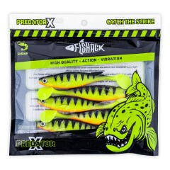 Silikon Sahte Balık - 10g 100mm - Fishack PredatorX - UV Boyalı - Twitch