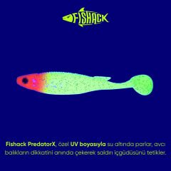 Silikon Sahte Balık - 10g 100mm - Fishack PredatorX - UV Boyalı - Solar