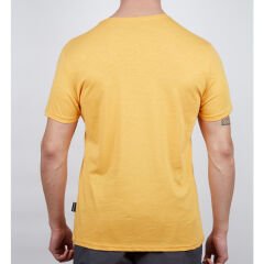 Erkek Tişört - Pamuklu Spor Tişört - Basic - Hardal (600400)