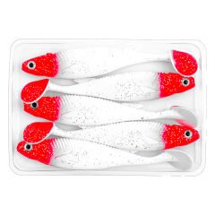 Silikon Sahte Balık - 10g 100mm - Fishack PredatorX - UV Boyalı - Redhead