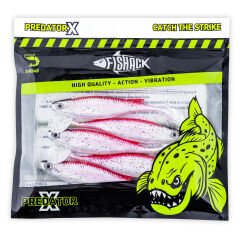 Silikon Sahte Balık - 10g 100mm - Fishack PredatorX - Chrome