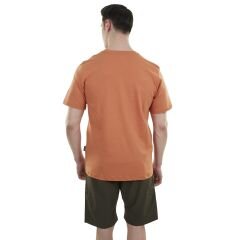 Erkek Tişört - Pamuklu Spor Tişört - Lucid - Kiremit (600616)