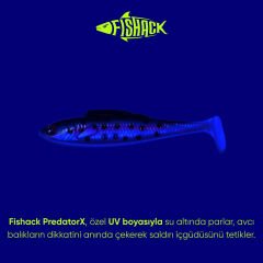 Silikon Sahte Balık - 4,5g 85mm - Fishack PredatorX - UV Boyalı - Vibe