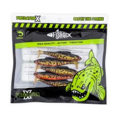 Silikon Sahte Balık - 4,5g 85mm - Fishack PredatorX - UV Boyalı - Copper
