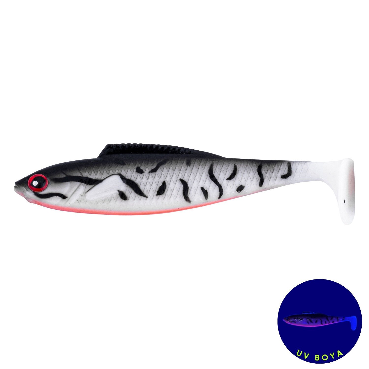 Silikon Sahte Balık - 4,5g 85mm - Fishack PredatorX - UV Boyalı - Dash