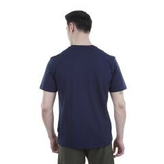 Erkek Tişört - Pamuklu Spor Tişört - Lucid - Lacivert (600616)