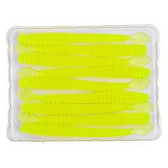 Silikon Sahte Kurt Yem - 2,2g 87mm - Fishack Wormix - Fluo Green - UV Silikon