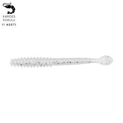 Silikon Sahte Kurt Yem - 2,2g 87mm - Fishack Wormix - Silver White