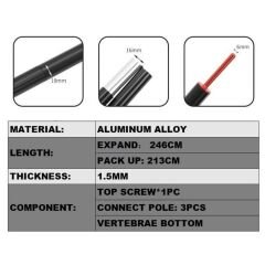 Çadır Direği - Madfox - Tarp/Tente/Branda Direği - 2.8 mt - 547221