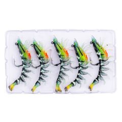 Silikon Karides Yem - 7g 75mm - Fishack Krillax - UV Boyalı - Neon Shrimp