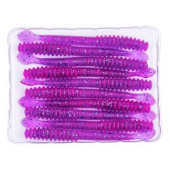 Silikon Sahte Kurt Yem - 2,2g 87mm - Fishack Wormix - Purple - UV Silikon