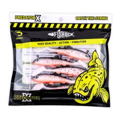 Silikon Sahte Balık - 15g 100mm - Üçlü İğneli - Fishack - UV Boyalı - Ember