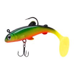 Silikon Sahte Balık - 15g 100mm - Üçlü İğneli - Fishack - UV Boyalı - Liechen