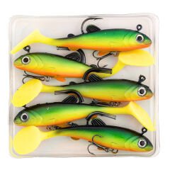 Silikon Sahte Balık - 15g 100mm - Üçlü İğneli - Fishack - UV Boyalı - Liechen
