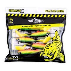 Silikon Sahte Balık - 15g 100mm - Üçlü İğneli - Fishack - UV Boyalı - Liechen