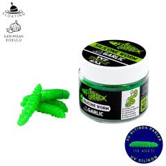Silikon Yüzen Alabalık Yemi - Floating - 37mm - Sarımsak Kokulu - Yeşil - UV Silikon - Trout Bait
