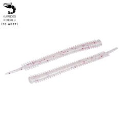 Silikon Kurt Yem - LRF Yem - 1g 70mm - Fishack Wormix - 10 Adet - White