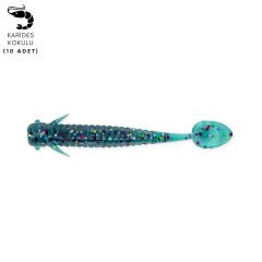 Silikon Kurt Yem - 1g 50mm - Fishack Wormix - 10 Adet - Blue