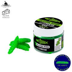 Silikon Yüzen Alabalık Yemi - Floating - 37mm - Peynir Kokulu - Yeşil - Trout Bait
