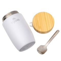 Çelik Yemek Termos - Igloo - Bamboo - 500 ml - Beyaz - 205789