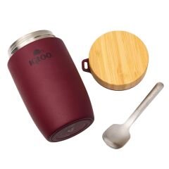 Çelik Yemek Termos - Igloo - Bamboo - 500 ml - Bordo - 205789