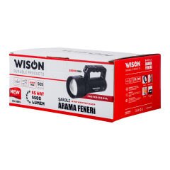 Şarj Edilebilir Zoomlu El Feneri - Wison - 5500 Lümen - 55 Watt