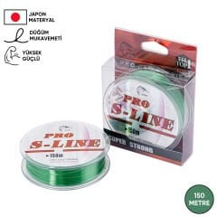 Yeşil Olta Misinası - Japon Materyal - 150 Metre - Pro S-Line - 0,28mm