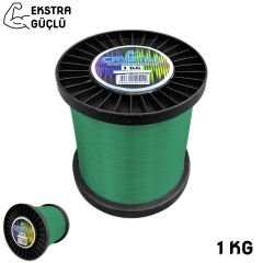 Crystal Yeşil Bobin Misina 1 KG Ekstra Güçlü
