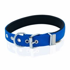 Doggie Konfor Dokuma Kemikli Boyun Tasması Royal Blue 2.5*42-50 cm (DSBT-2562 L)
