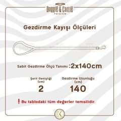 Doggie Yağlı Derili Eğitim Gezdirme Tasması Kahve 1.1*150 cm (YEGT11 S)